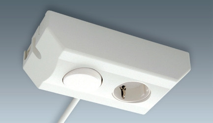 Блок «розетка + выключатель» 3725, серия Elektra LD 4000