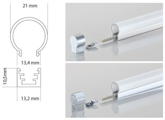 Профиль для светодиодных пластин Wella и лент Wella-Flex, 3994-64