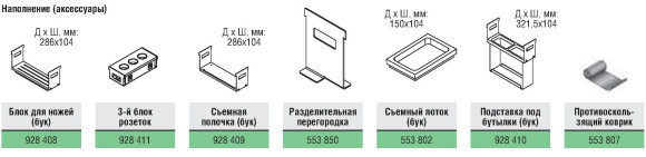 Встраиваемый контейнер Schuco Tara - элементы системы, часть 2