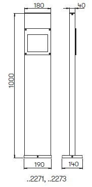 Светильник Albert хх2271 / хх2273, Германия - размеры Светильник Albert хх2271 / хх2273, Германия - размеры