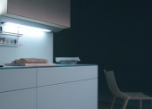 Кухонный светильник Gera Futuris Eco, с розетками и рейлингом, Германия Кухонный светильник Gera Futuris Eco, с розетками и рейлингом, Германия