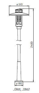 Светильник Albert 662861 / 662862, Германия - размеры Светильник Albert 662861 / 662862, Германия - размеры